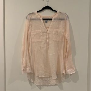 Beach cover up button up